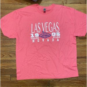 Pink Las Vegas t shirt (bought in Las Vegas, Nevada) never worn size xl